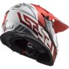 LS2 MX436 PIONEER EVO EVOLVE adventure helma červená/bílá